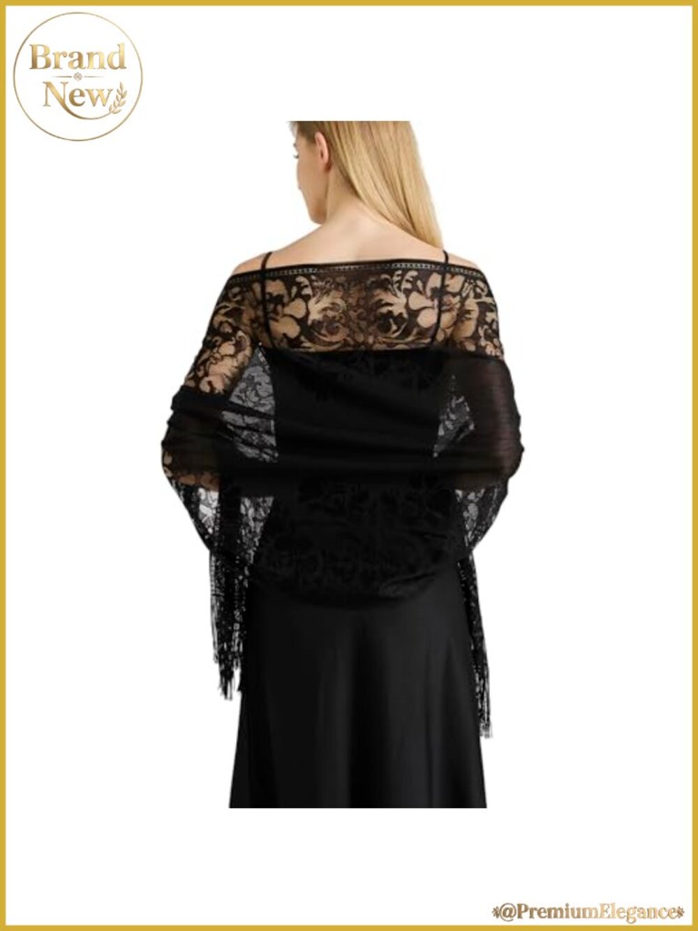 Lace Floral Shawl Wrap for Women Evening Wedding Bridal Scarf